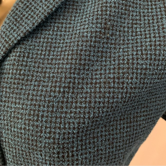 Jacket (Teal & Black hounds tooth)  Size 14P - Picture 8 of 15